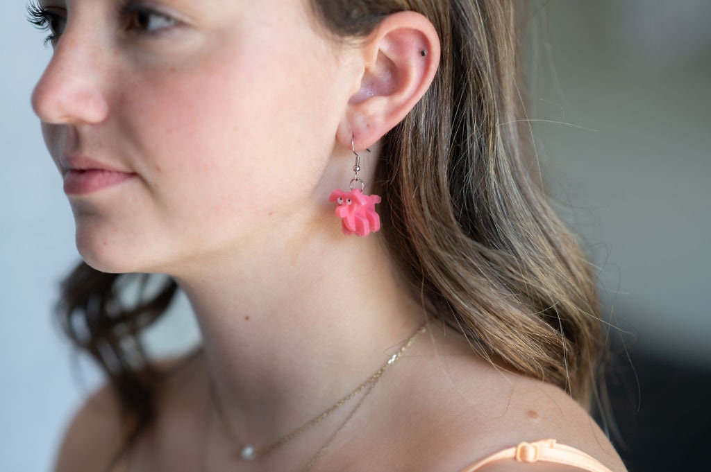 Pig 3D Earrings