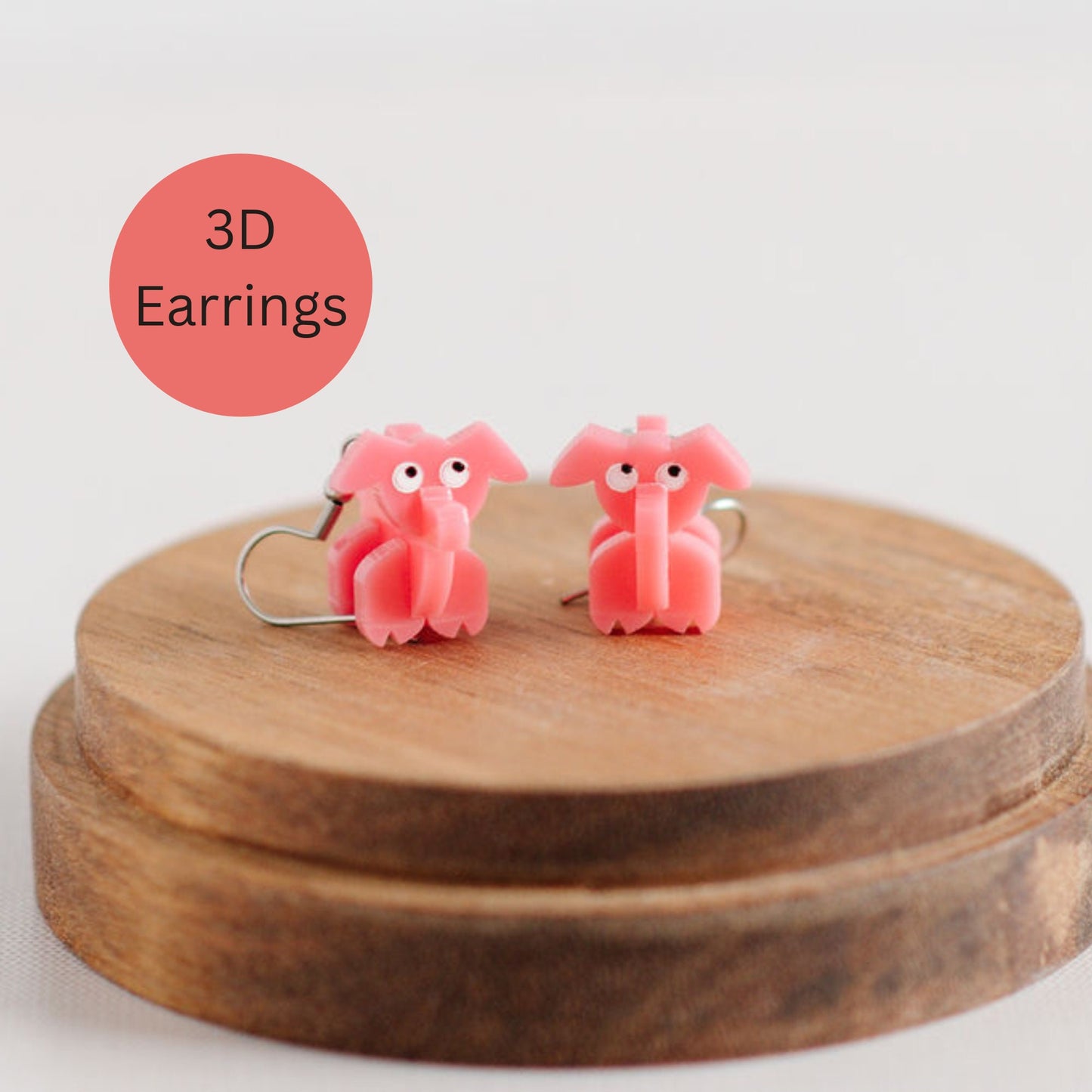 Pig 3D Earrings