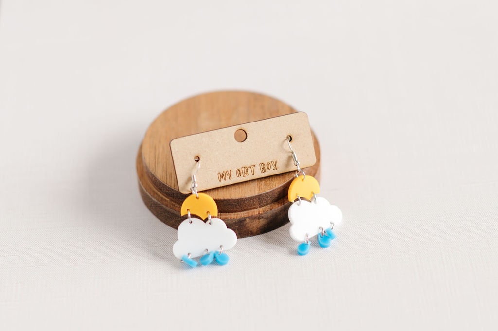Sunny Cloud Rain Earrings