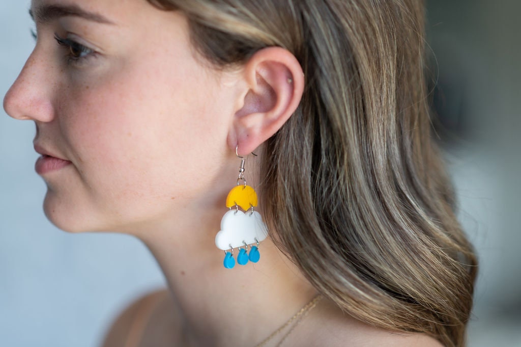 Sunny Cloud Rain Earrings