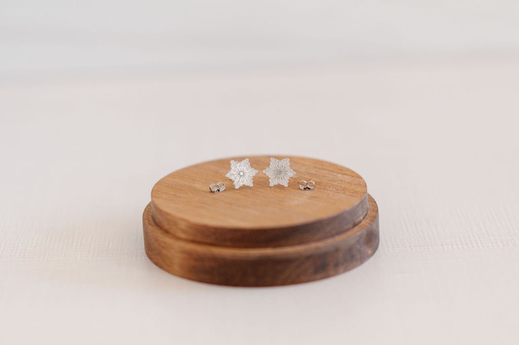 Silver Snowflake Earrings