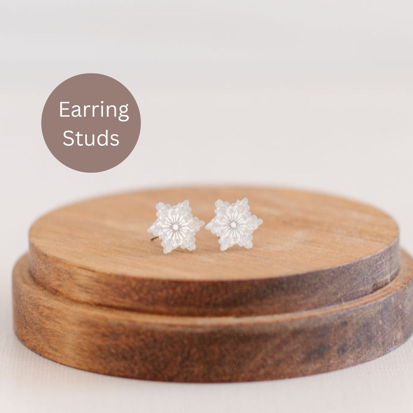 Silver Snowflake Earrings