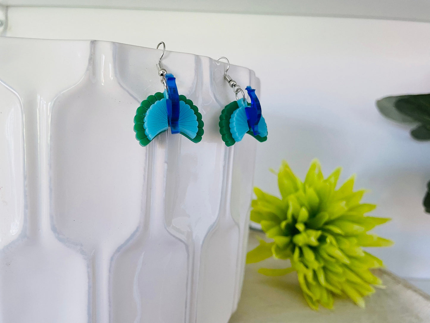 Peacock 3D Earrings