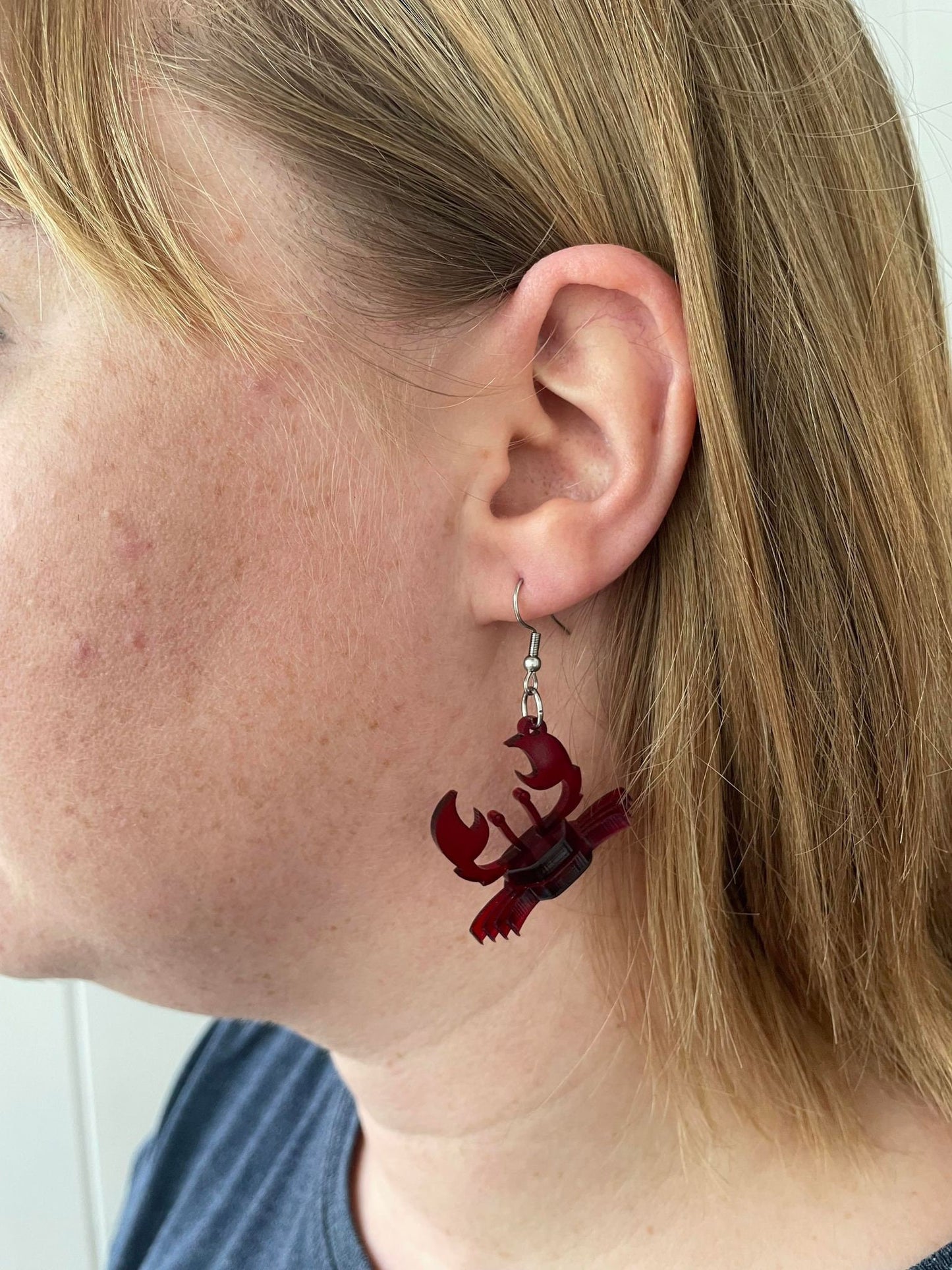 Crab 3D Earrings