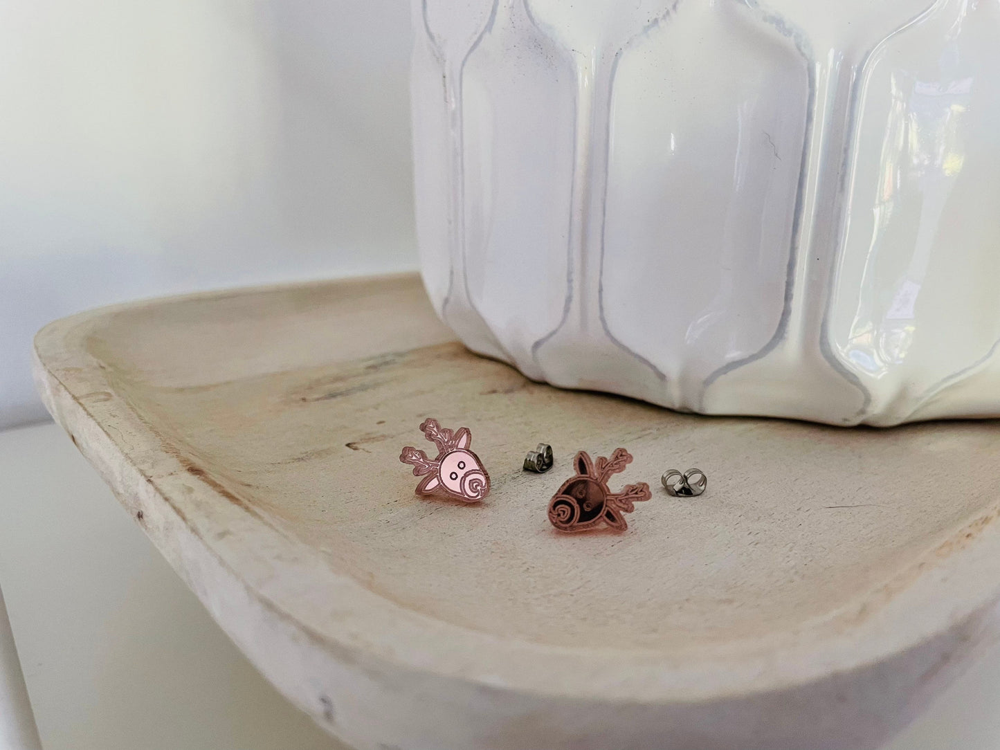 Rosegold Reindeer Earrings