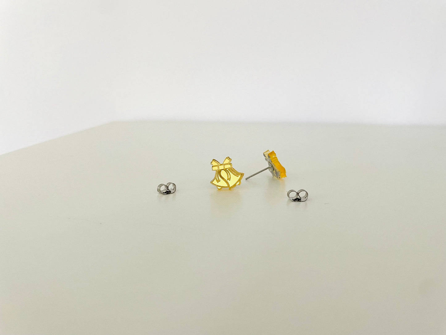 Gold Christmas Bell Earrings