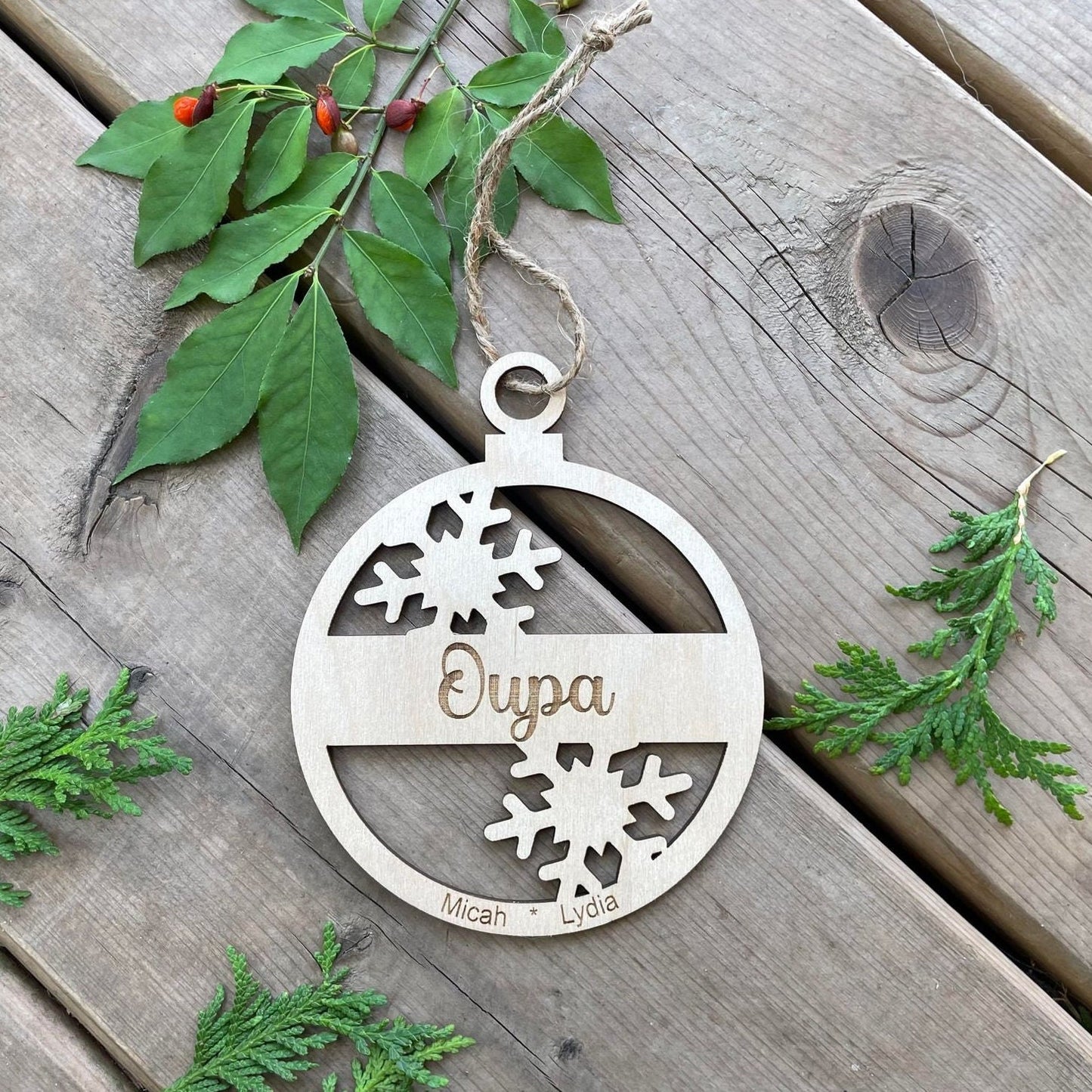 Personalized Snowflake Ornament