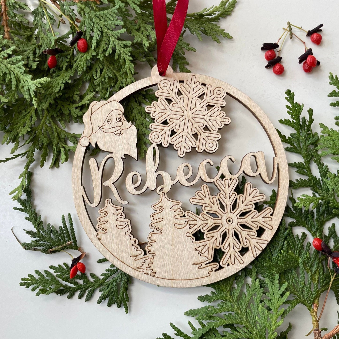 Personalized Santa Name Ornament