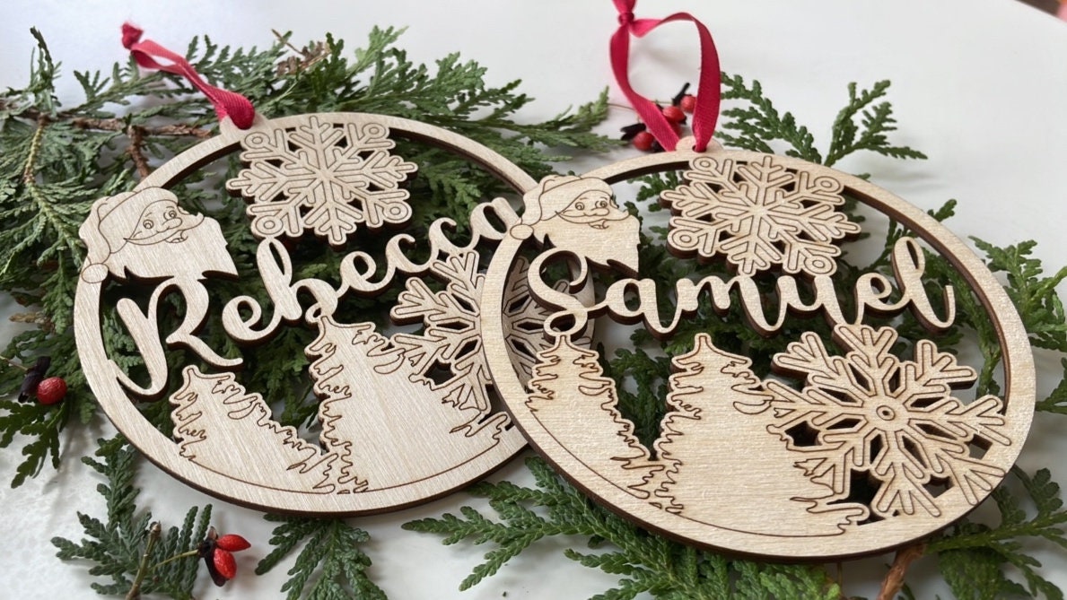 Personalized Santa Name Ornament