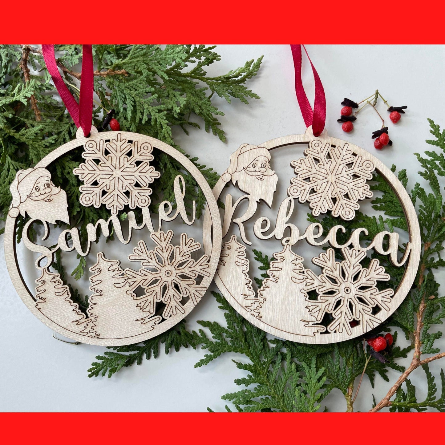 Personalized Santa Name Ornament
