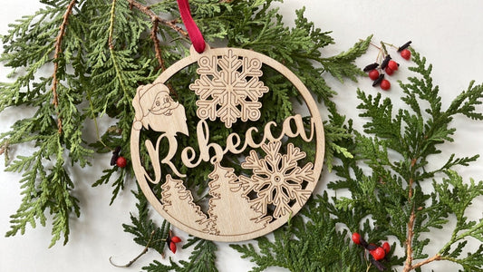 Personalized Santa Name Ornament
