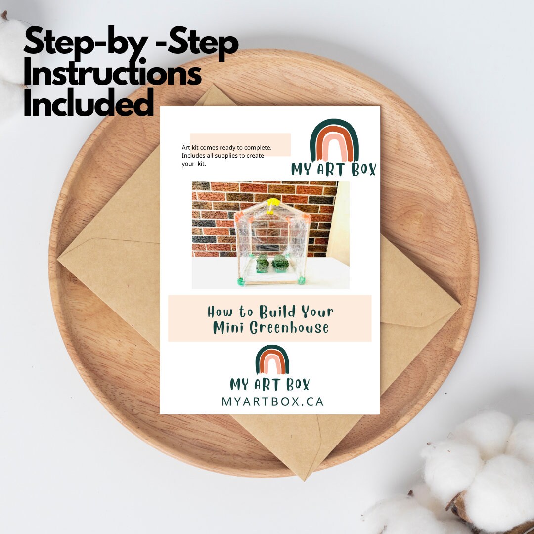 DIY Mini Greenhouse Kit, Chia Seed Garden