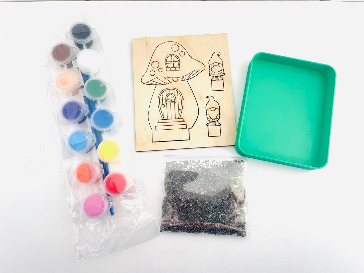 DIY Mini Gnome Garden, Chia Seed Garden