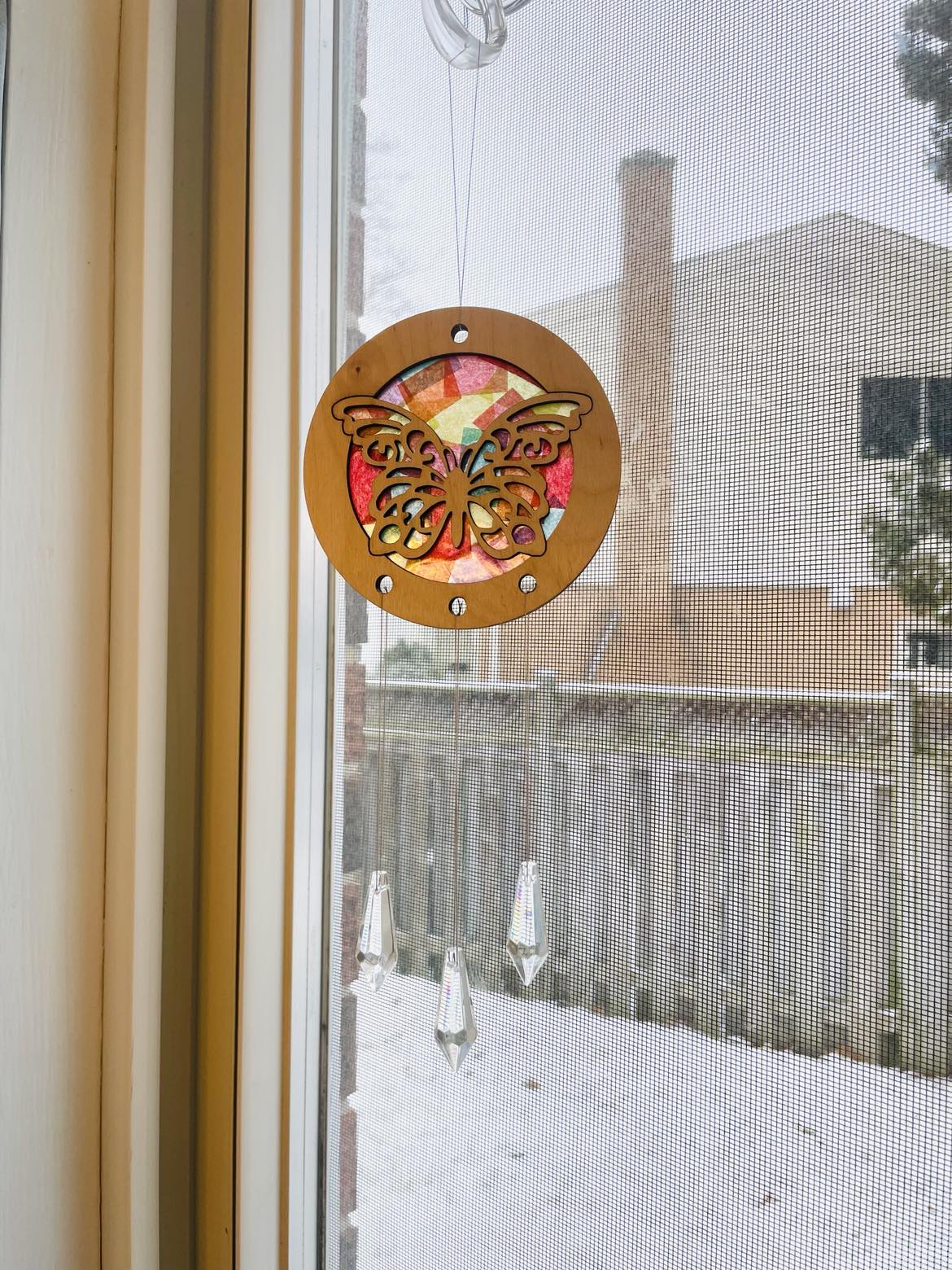 DIY Butterfly Suncatcher Kit with Crystals