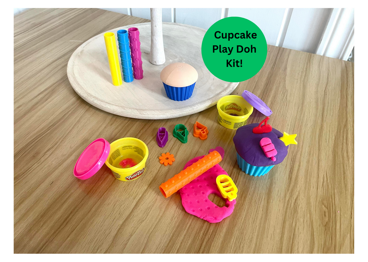 Pretend Cupcake Play Doh Kit
