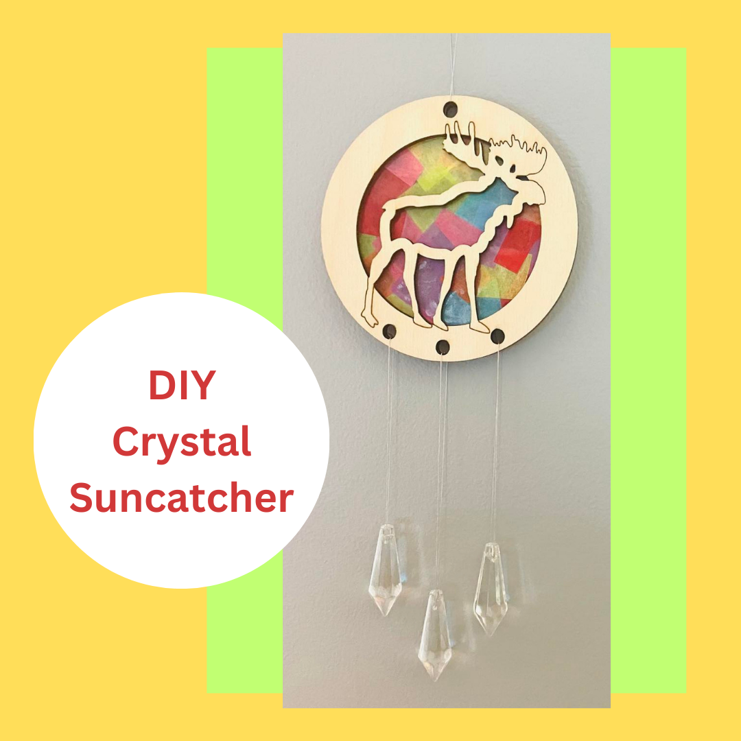 DIY Moose Suncatcher Kit with Crystals