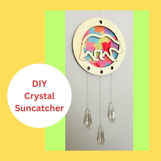 DIY Bear Suncatcher Kit with Crystals