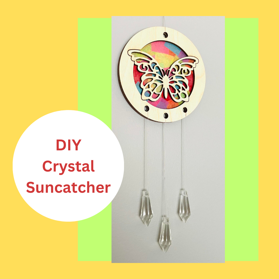 DIY Butterfly Suncatcher Kit with Crystals