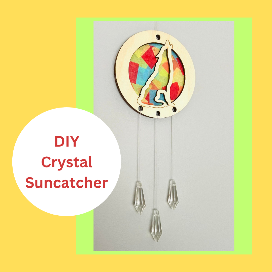 DIY Wolf Suncatcher Kit with Crystals