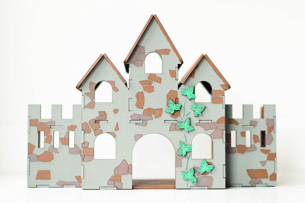 DIY Castle Kit | 3D Castle Art Kit | Castle Play House | Make Your Own | Ready to Paint | Art Activity Box | Paint Box | Themed Box | Palace