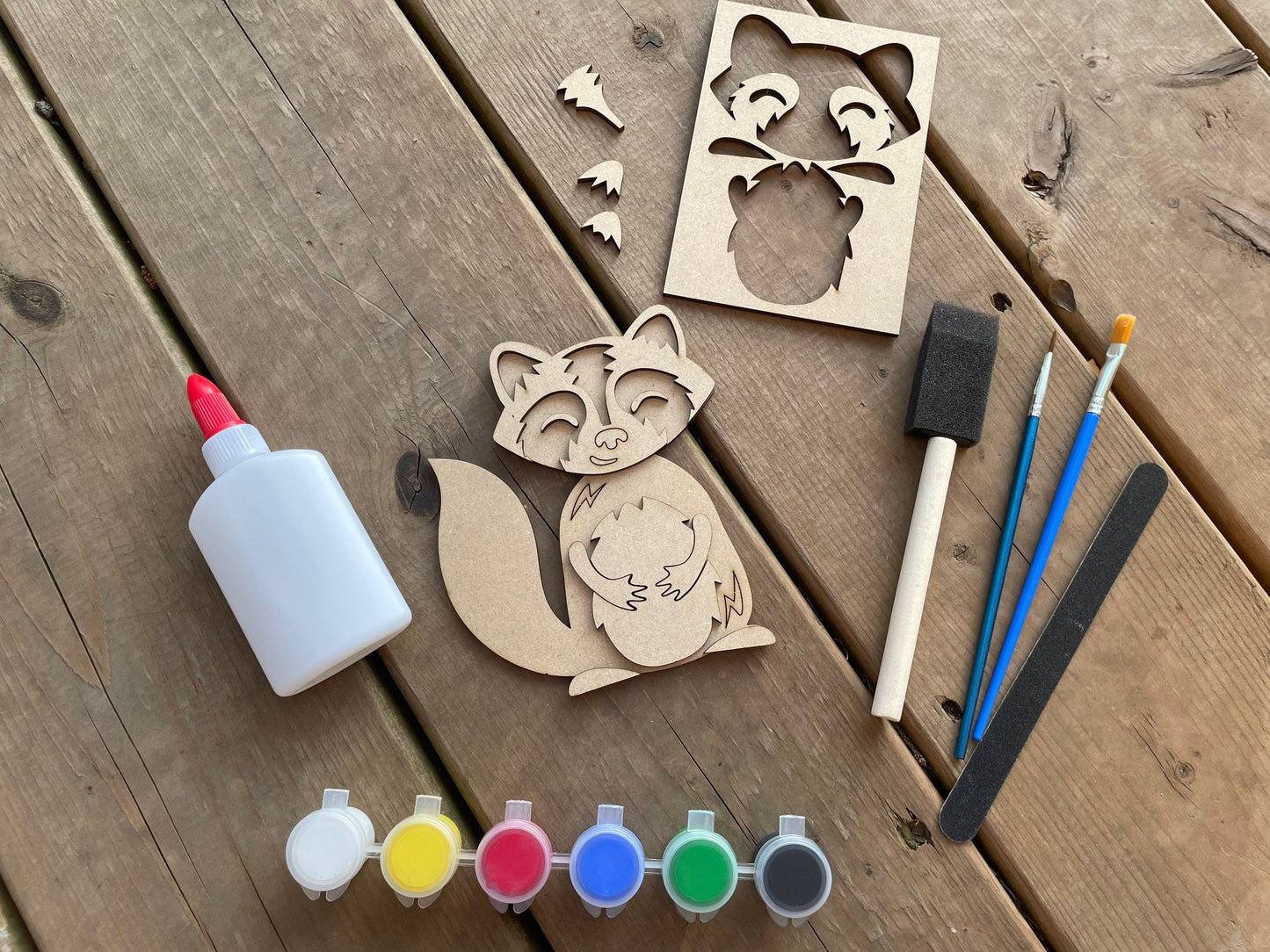 DIY Raccoon Paint Kit