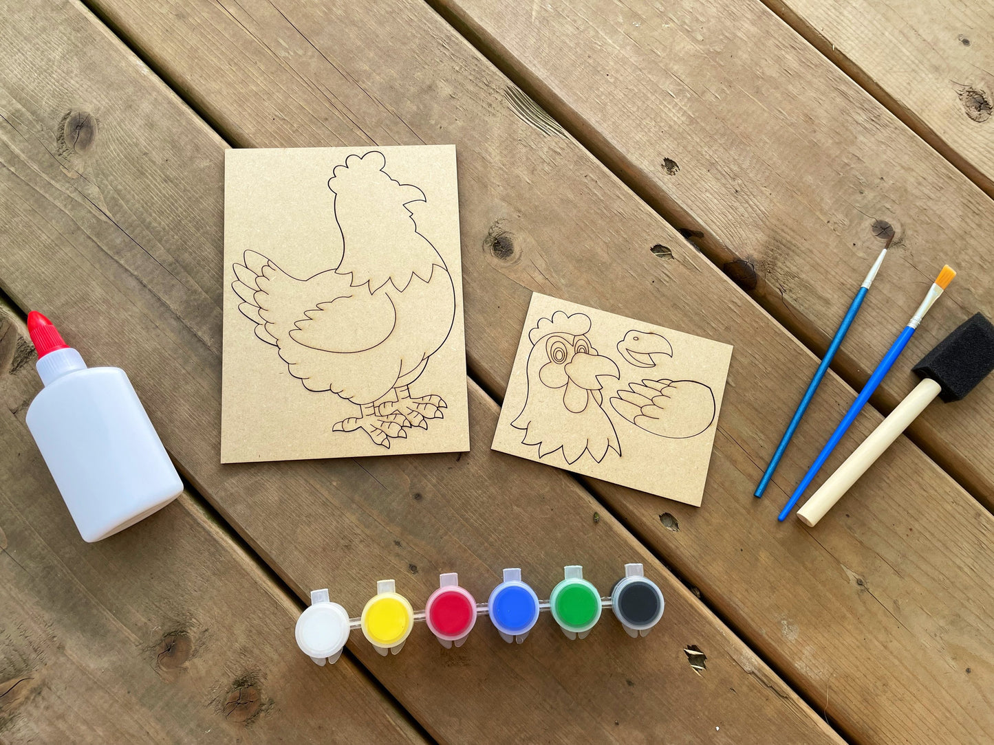 DIY Rooster Paint Kit