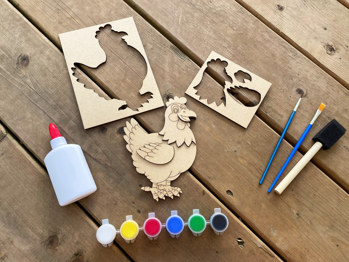 DIY Rooster Paint Kit