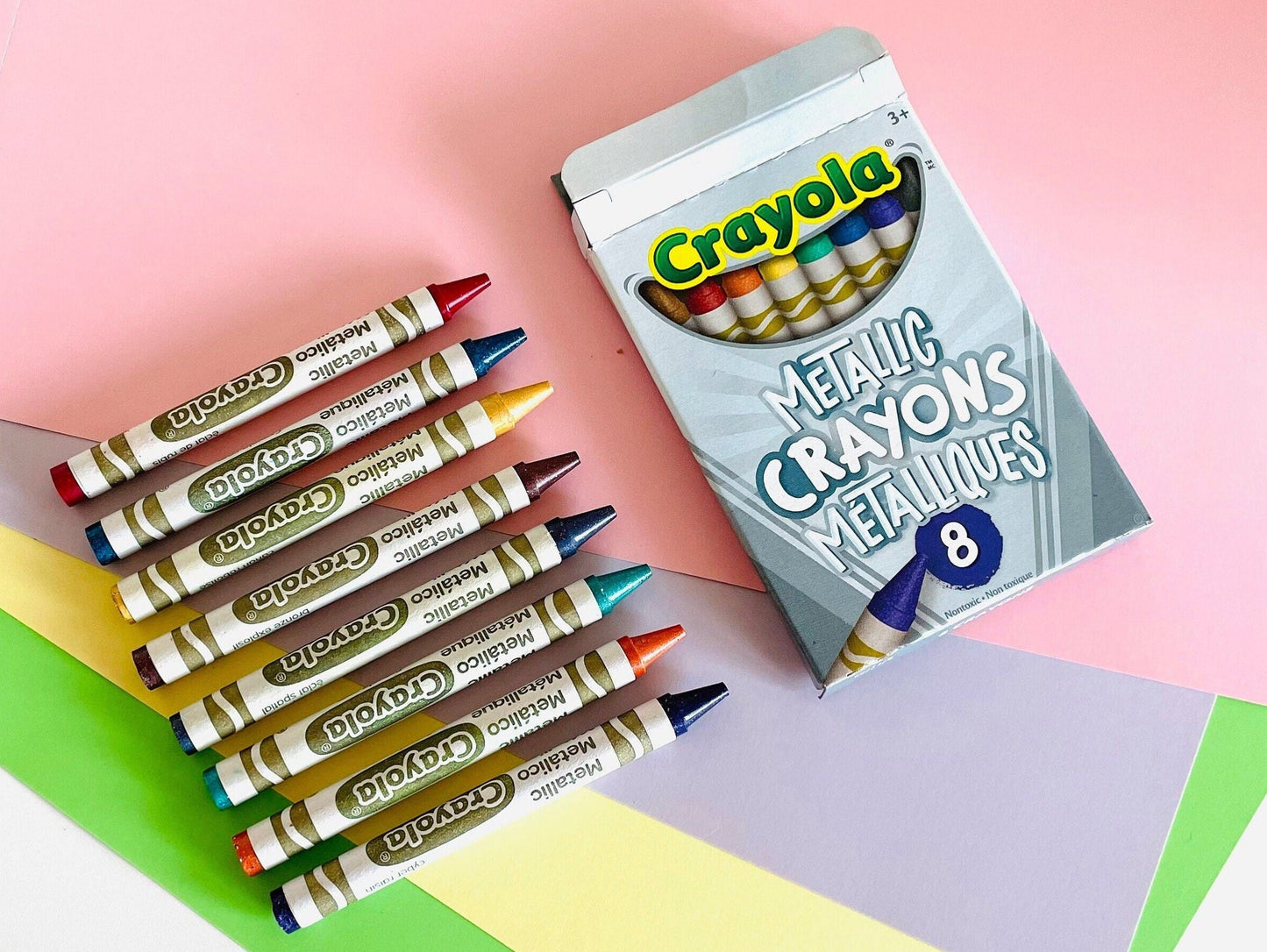 Crayola 8 Metallic Washable Crayons