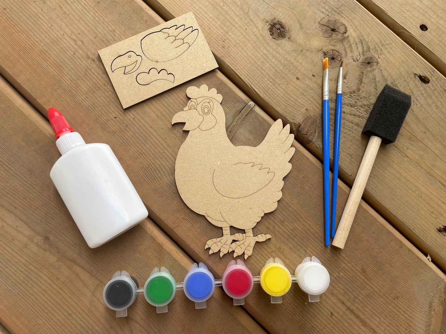 DIY Hen Paint Kit