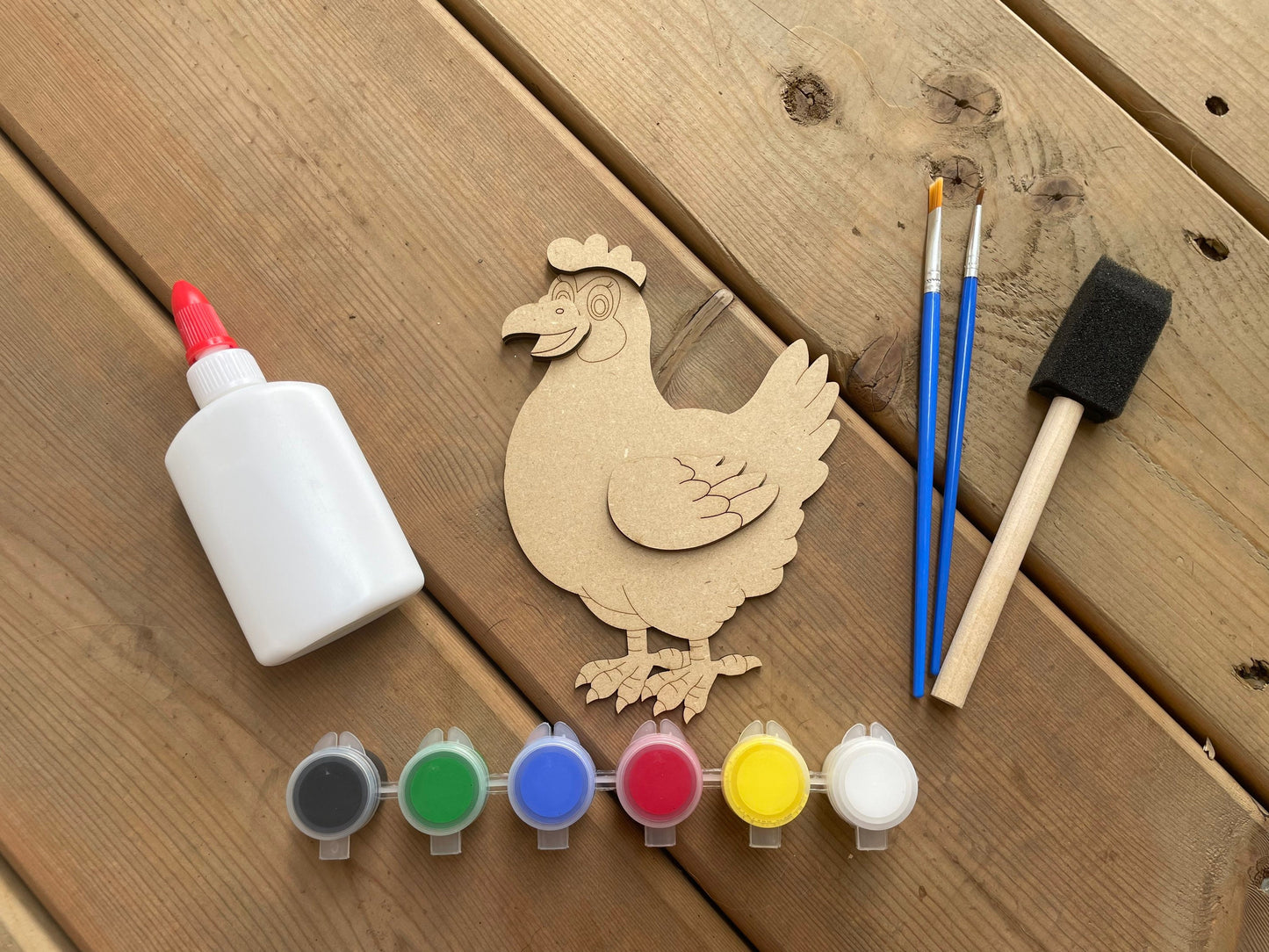 DIY Hen Paint Kit