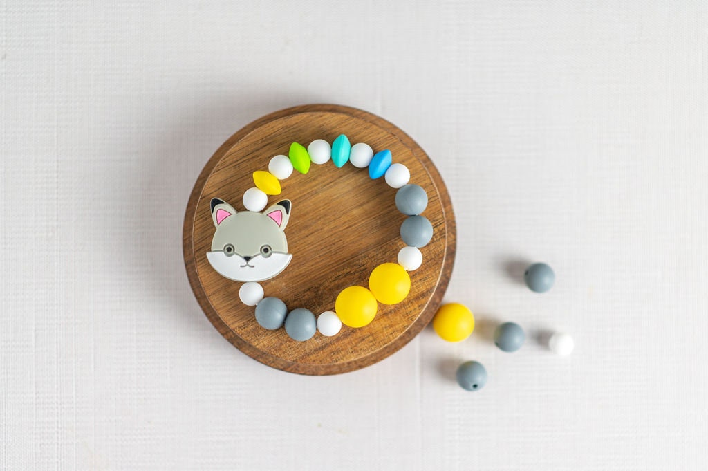 Kids Twistable Grey Cat Pet Silicone Bracelet