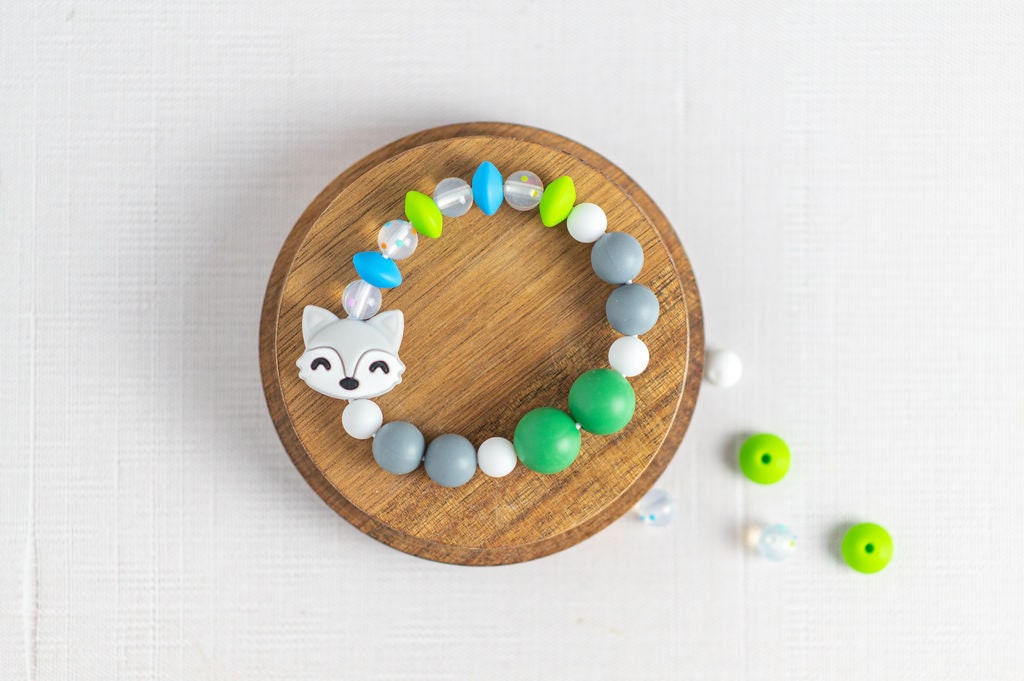 Kids Twistable Arctic Fox Pet Silicone Bracelet