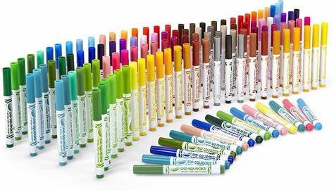 Crayola 6CT Basic Skinny Pip Squeak Markers