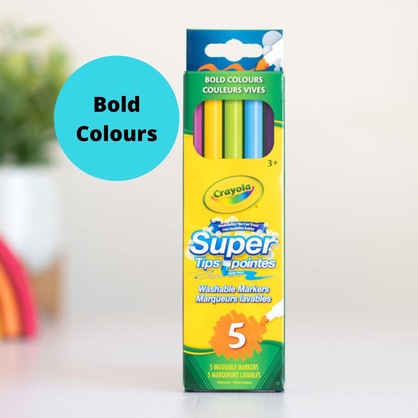 Crayola 5CT Bold Colours SuperTips Markers