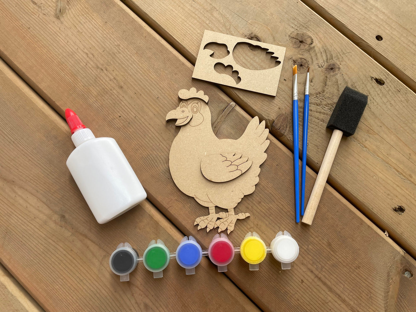 DIY Hen Paint Kit
