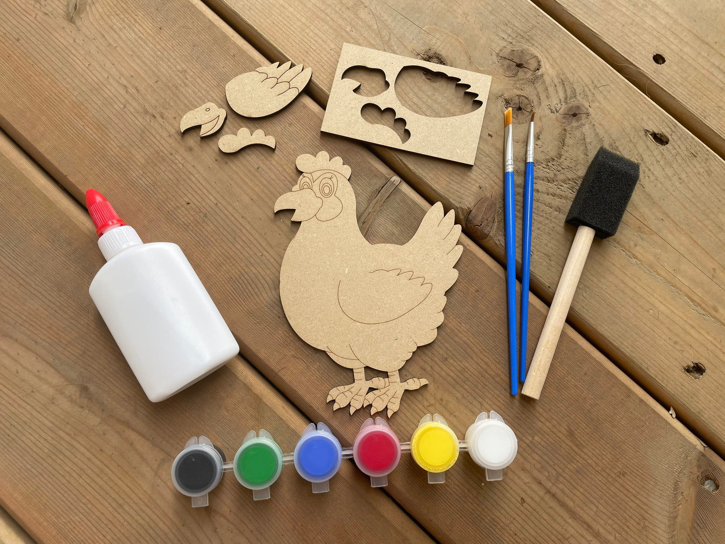 DIY Hen Paint Kit