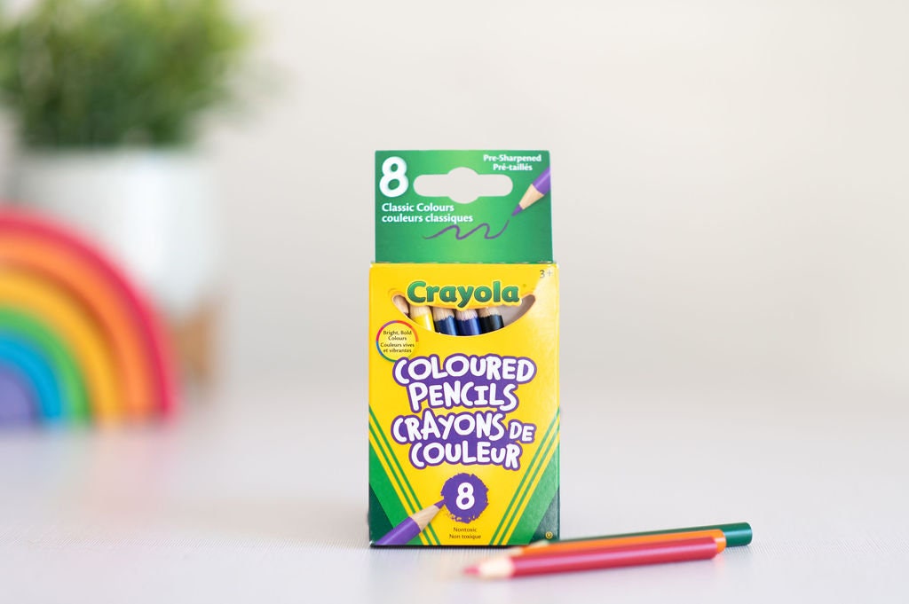 Crayola 8 Basic Travel Size Colored Pencils