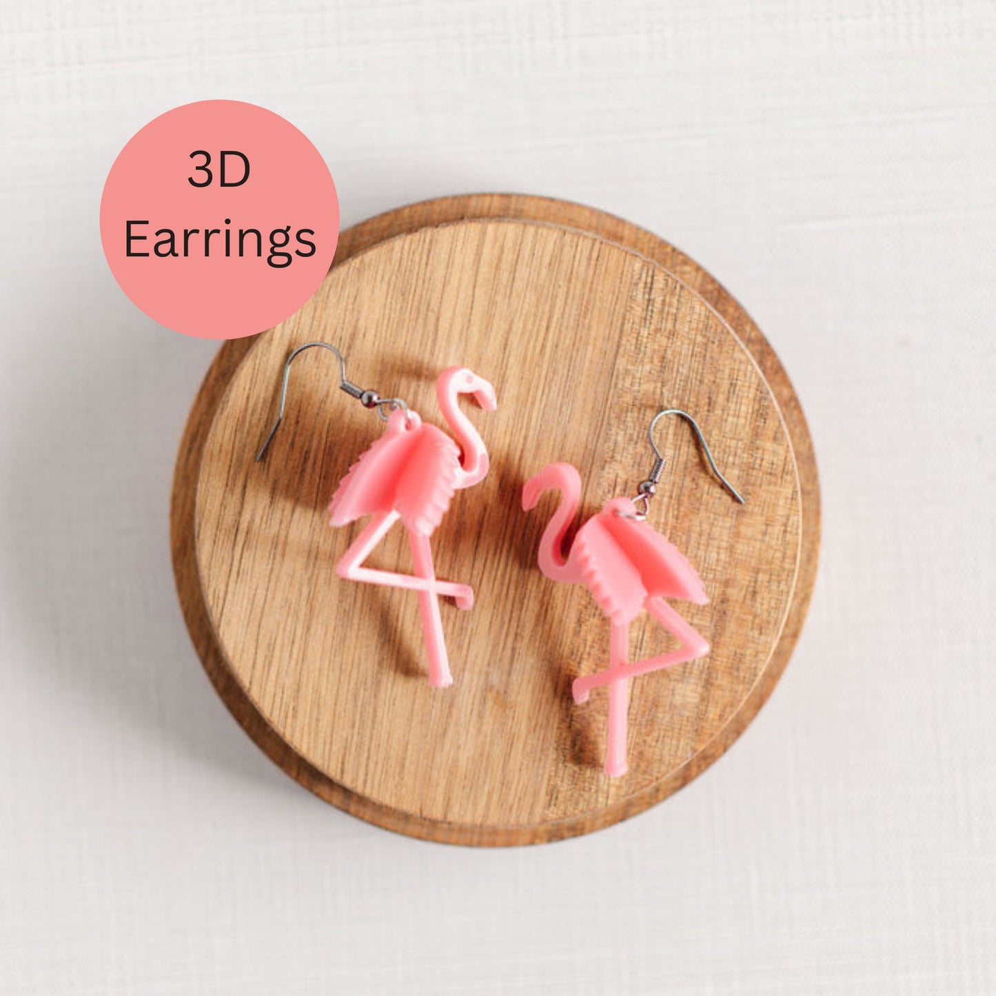 Flamingo 3D Earrings