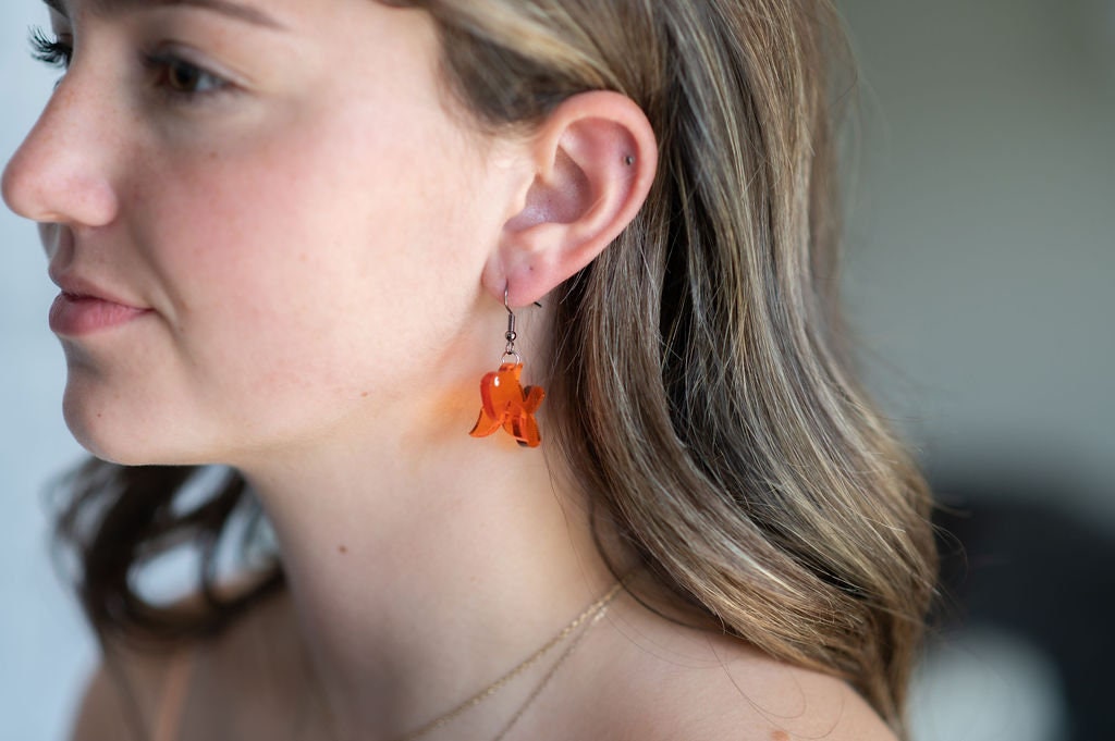 Goldfish 3D Earrings