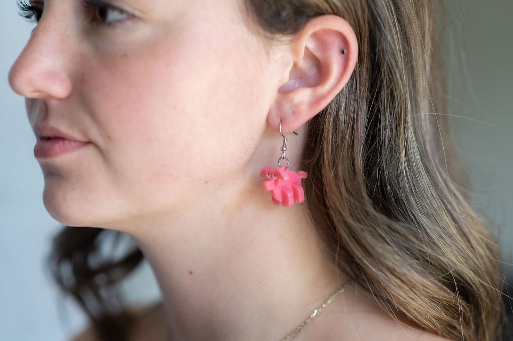 Pig 3D Earrings
