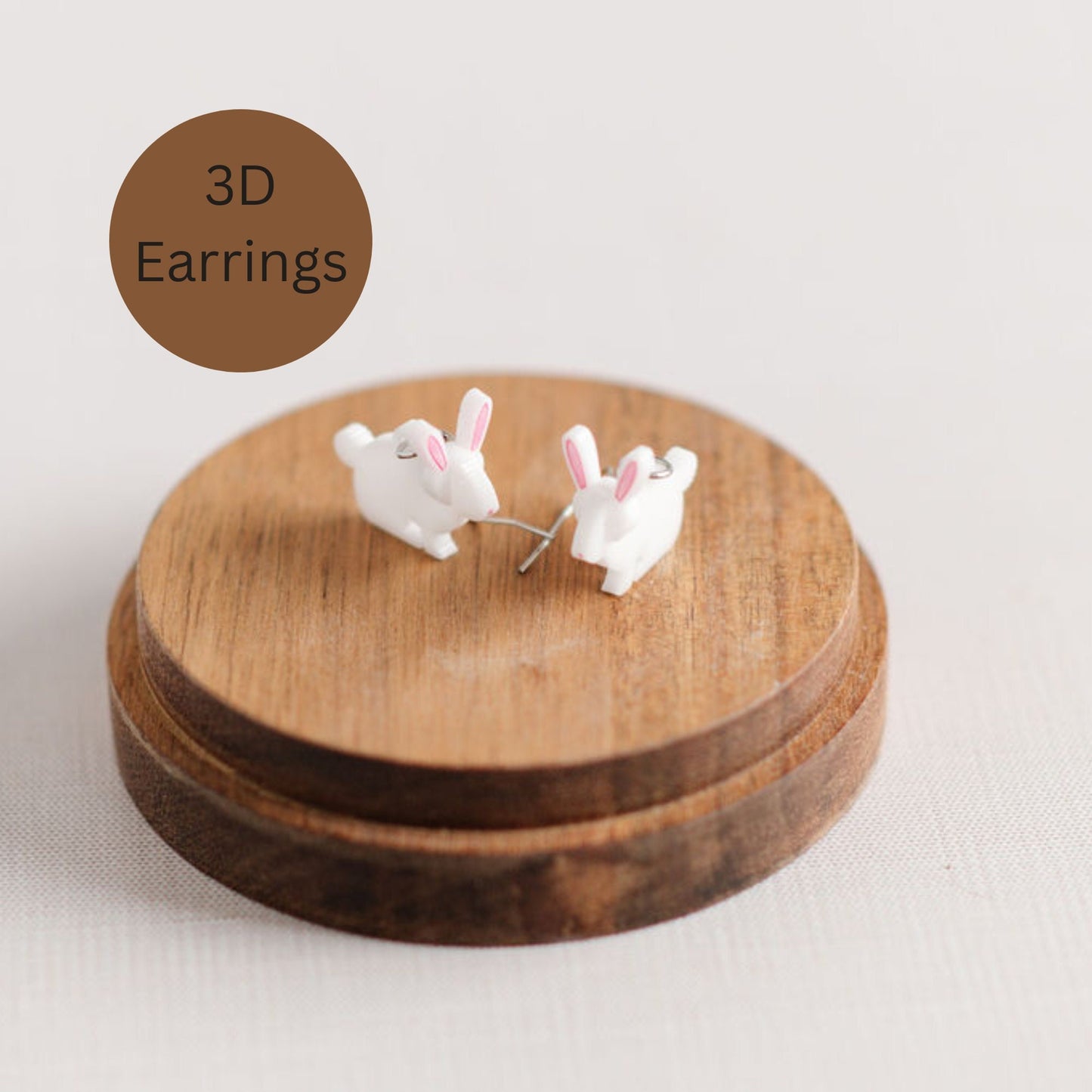 Rabbit 3D Earrings