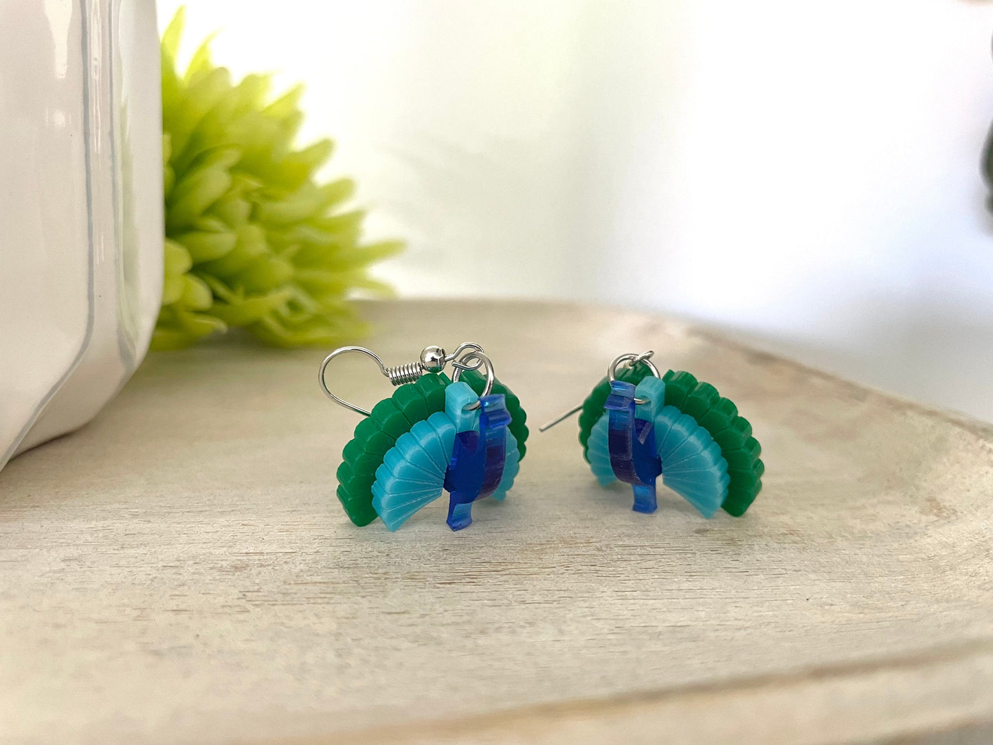 Peacock 3D Earrings