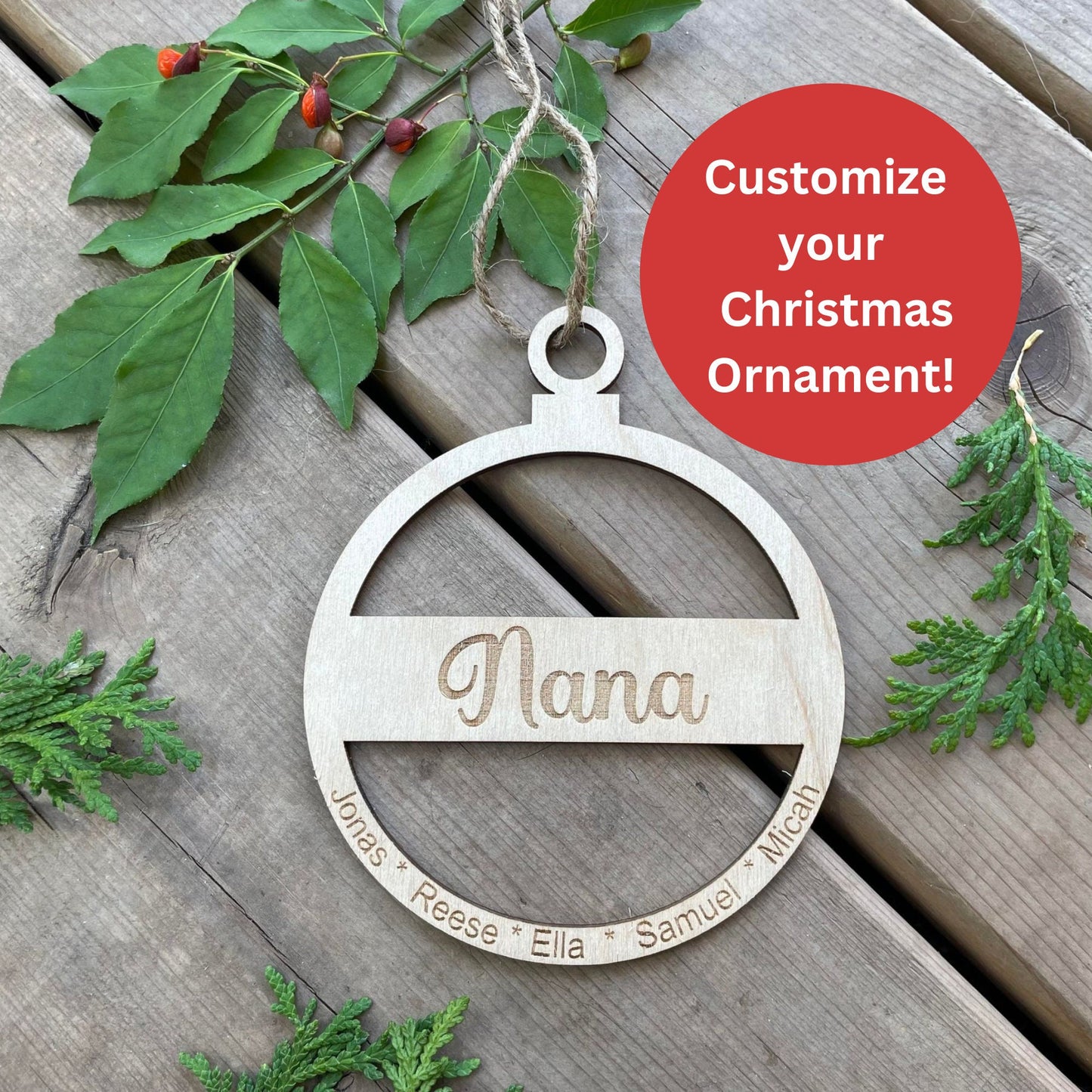 Personalized Name Ornament