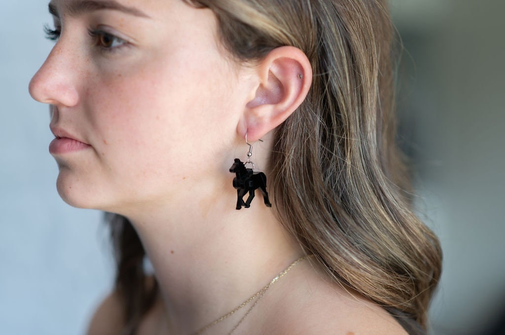 Horse 3D Earrings
