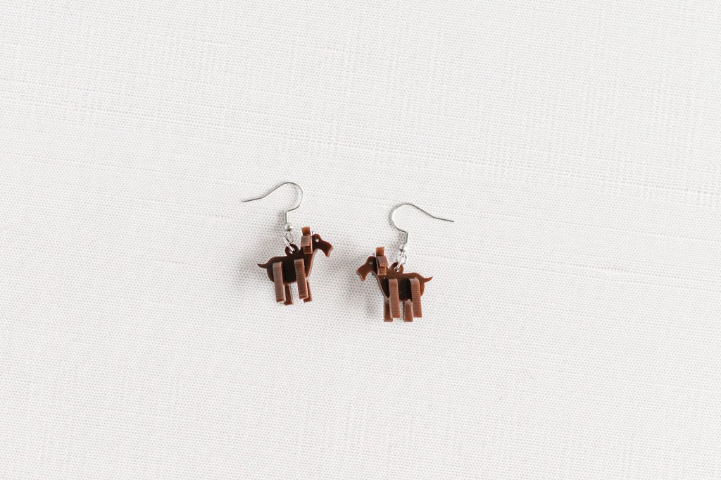 Goat 3D Earrings