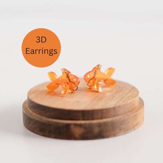 Goldfish 3D Earrings