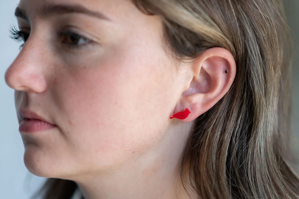 Red Cardinal Earrings