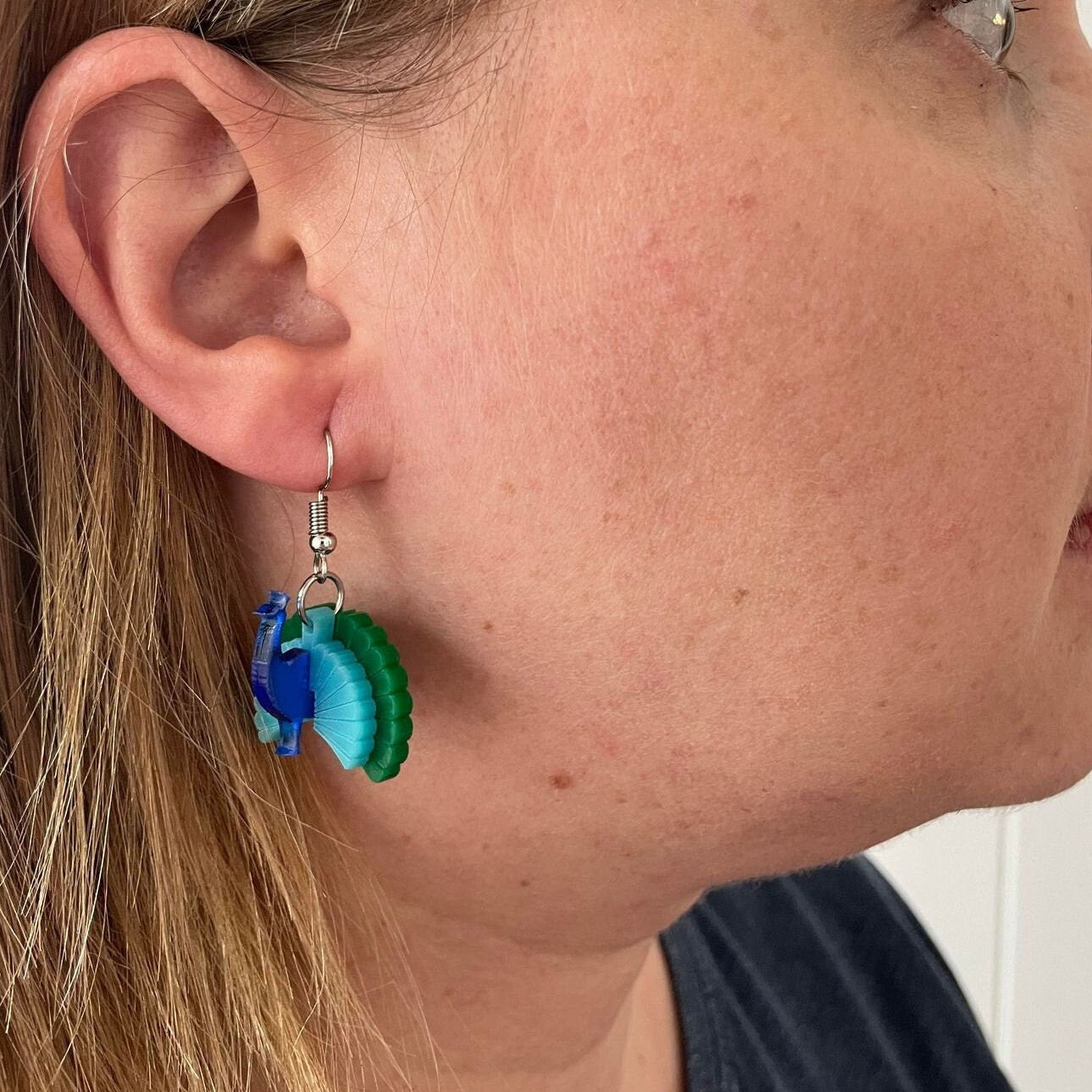 Peacock 3D Earrings