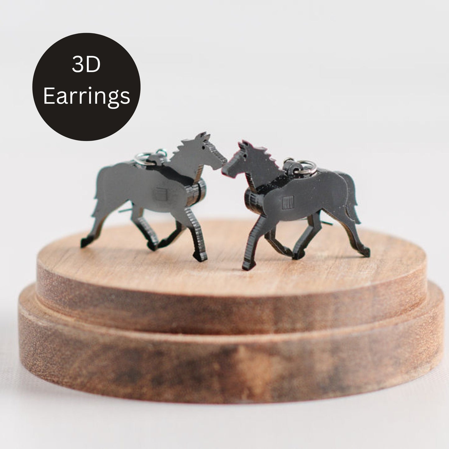 Horse 3D Earrings